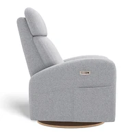 Fauteuil Berçant Inclinable Pivotant Hailey Arlo Heather Silver avec Mécanisme Électrique