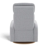 Fauteuil Berçant Inclinable Pivotant Hailey Arlo Heather Silver avec Mécanisme Électrique