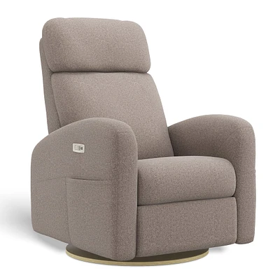 Fauteuil Berçant Inclinable Pivotant Hailey Arlo Beige avec Mécanisme Électrique
