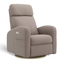 Fauteuil Berçant Inclinable Pivotant Hailey Arlo Beige avec Mécanisme Électrique