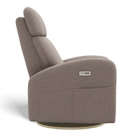 Fauteuil Berçant Inclinable Pivotant Hailey Arlo Beige avec Mécanisme Électrique