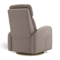 Fauteuil Berçant Inclinable Pivotant Hailey Arlo Beige avec Mécanisme Électrique