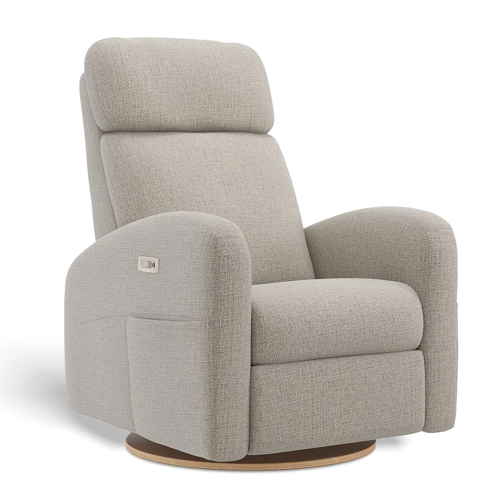Fauteuil Berçant Inclinable Pivotant Hailey Breather Driftwood avec Mécanisme Électrique