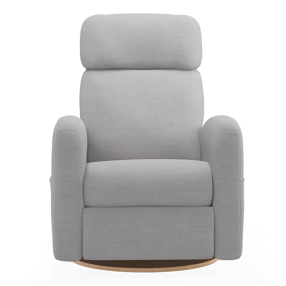 Upholstered Rocking Armchair  Swivel, Glider, Recliner Hailey - Como Dove Grey Motorized Electric