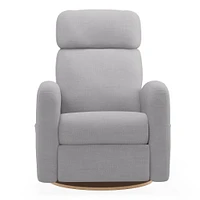Upholstered Rocking Armchair  Swivel, Glider, Recliner Hailey - Como Dove Grey Motorized Electric