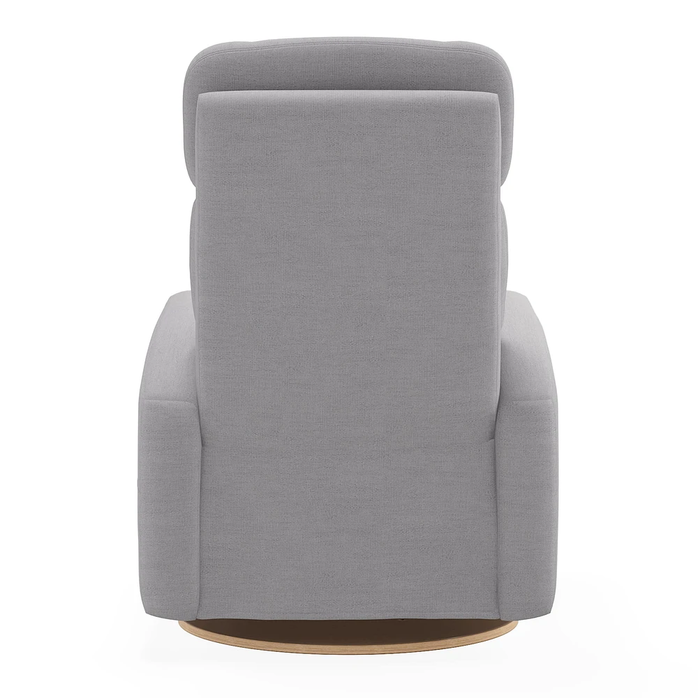Fauteuil Berçant Inclinable Pivotant Hailey  Como Dove Grey avec Mécanisme Électrique