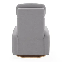 Fauteuil Berçant Inclinable Pivotant Hailey  Como Dove Grey avec Mécanisme Électrique
