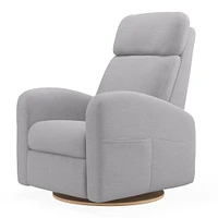 Upholstered Rocking Armchair  Swivel, Glider, Recliner Hailey - Como Dove Grey Motorized Electric