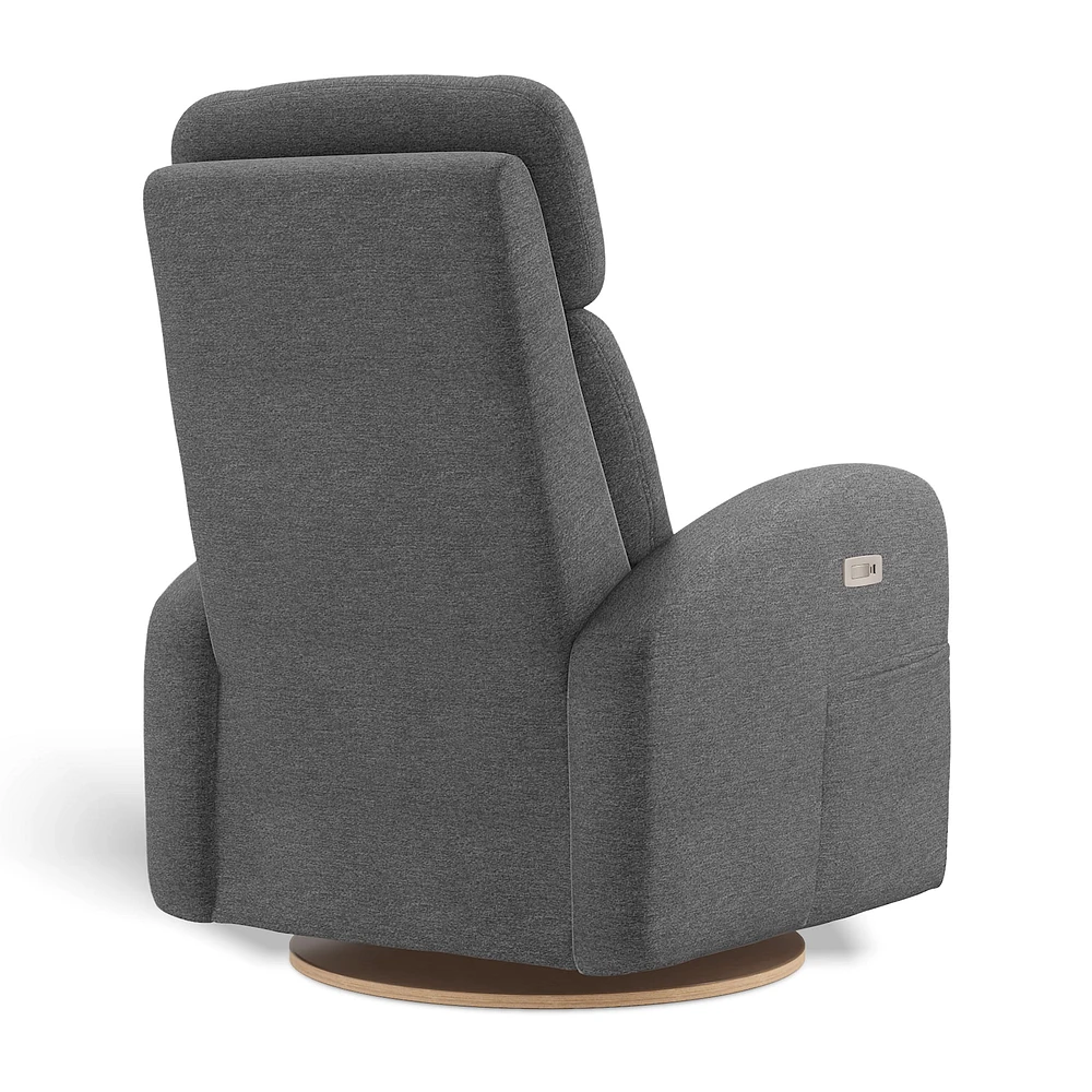 Fauteuil Berçant Inclinable Pivotant Hailey Nexus Charcoa avec Mécanisme Électrique