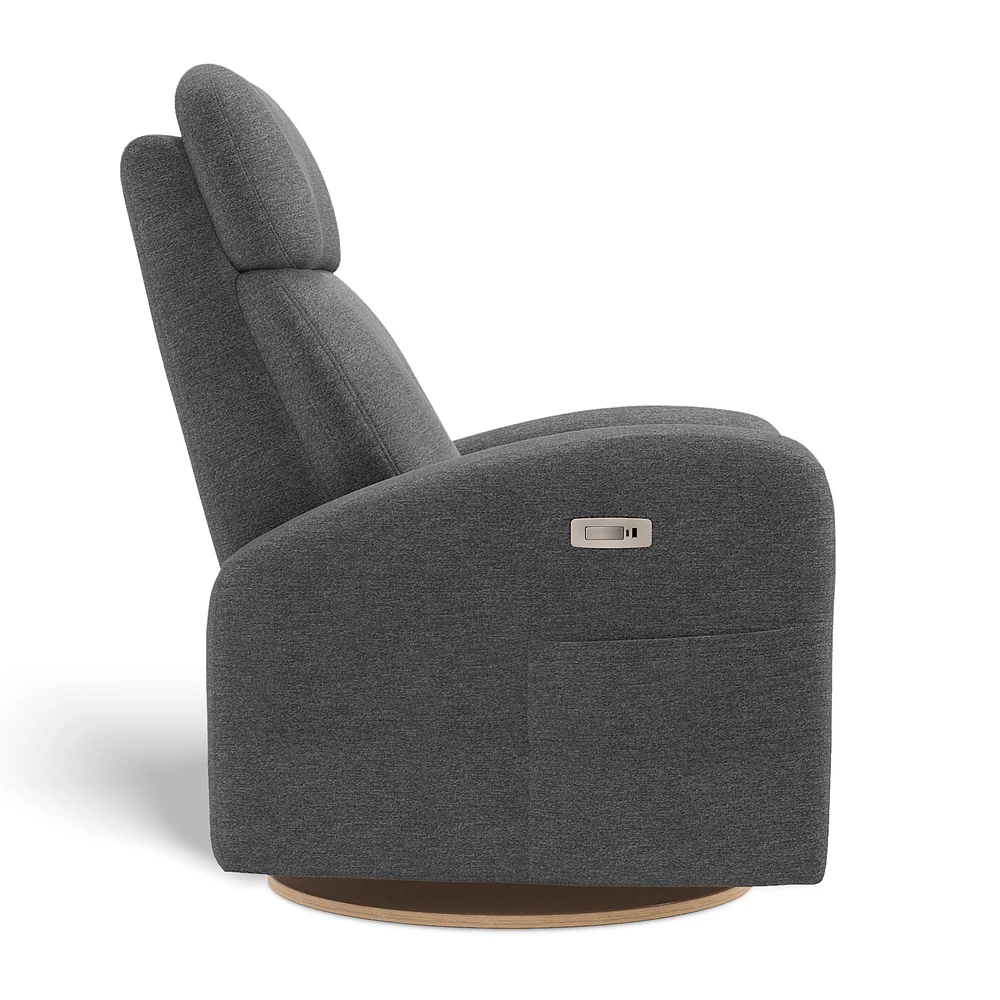 Fauteuil Berçant Inclinable Pivotant Hailey Nexus Charcoa avec Mécanisme Électrique