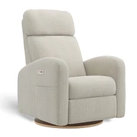 Fauteuil Berçant Inclinable Pivotant Hailey Nubia Silver avec Mécanisme Électrique