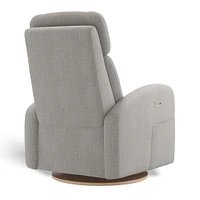Fauteuil Berçant Inclinable Pivotant Hailey Nubia Silver avec Mécanisme Électrique