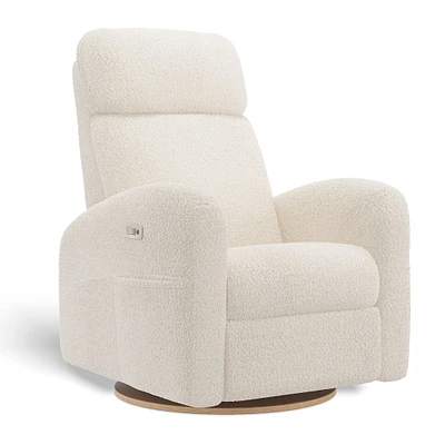 Fauteuil Berçant Inclinable Pivotant Hailey Puppy Pearl avec Mécanisme Électrique