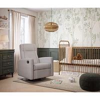 Rocking and Swivel Armchair Nelly - Como Dove Grey / Black
