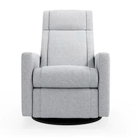 Fauteuil Berçant et Pivotant Nelly - Arlo Heather Gris / Noir