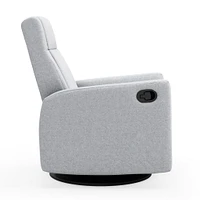 Fauteuil Berçant et Pivotant Nelly - Arlo Heather Gris / Noir