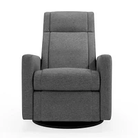 Rocking and Swivel Armchair Nelly - Nexus Charcoal / Black