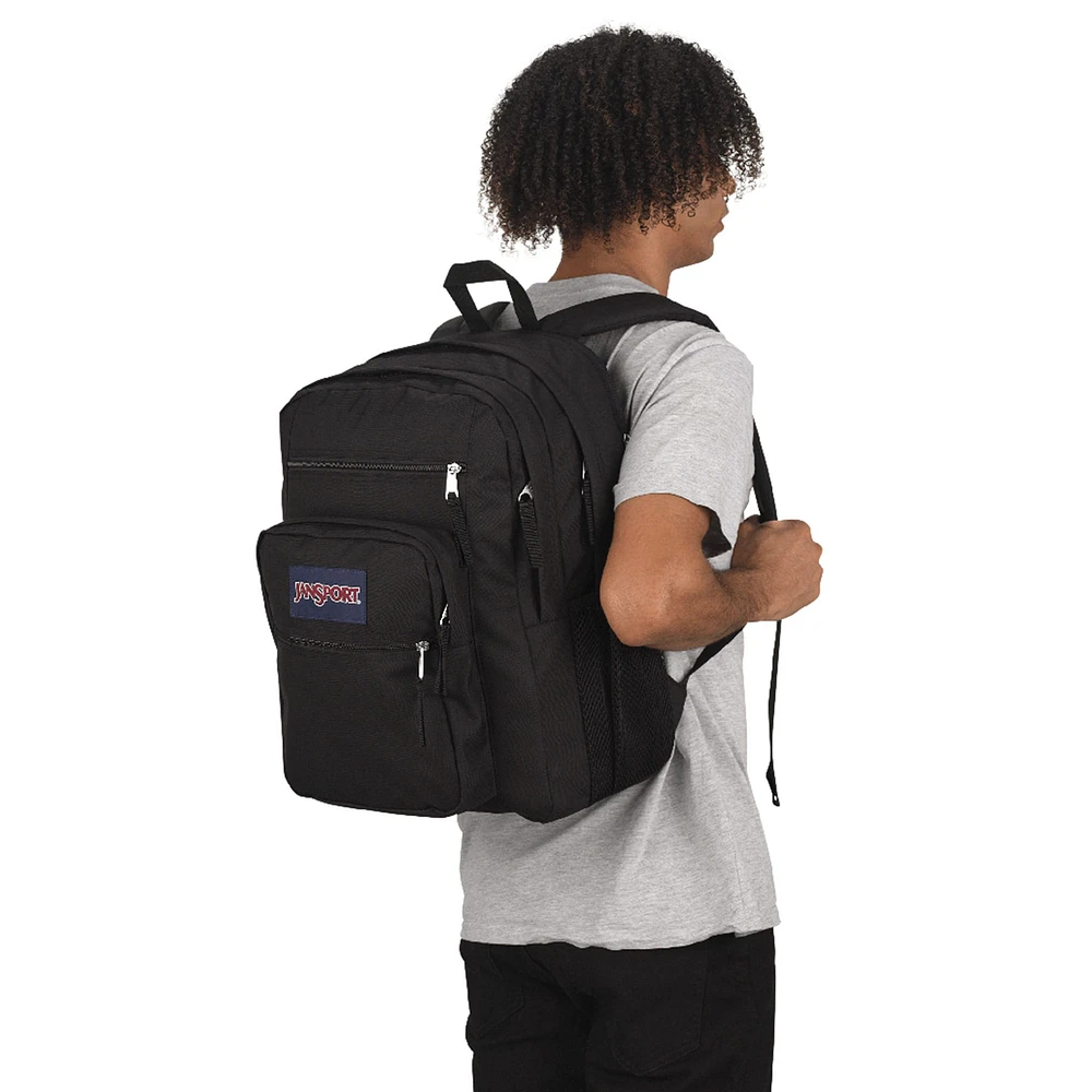 Big Student Black Backpack 34L