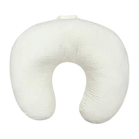 Coussin d'Allaitement Mousseline Ivoire