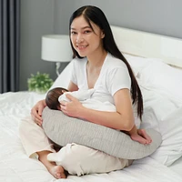 Coussin d'Allaitement Mousseline Ivoire