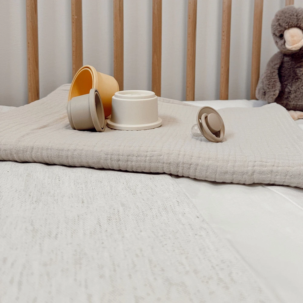 Couverture Mousseline Deluxe - Beige