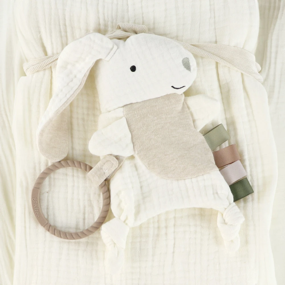 Deluxe Muslin Blanket + Rabbit Toy