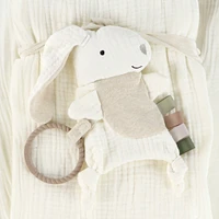 Mousseline Deluxe et Jouet Interactif Lapin - Ivoire