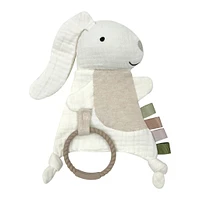 Mousseline Deluxe et Jouet Interactif Lapin - Ivoire