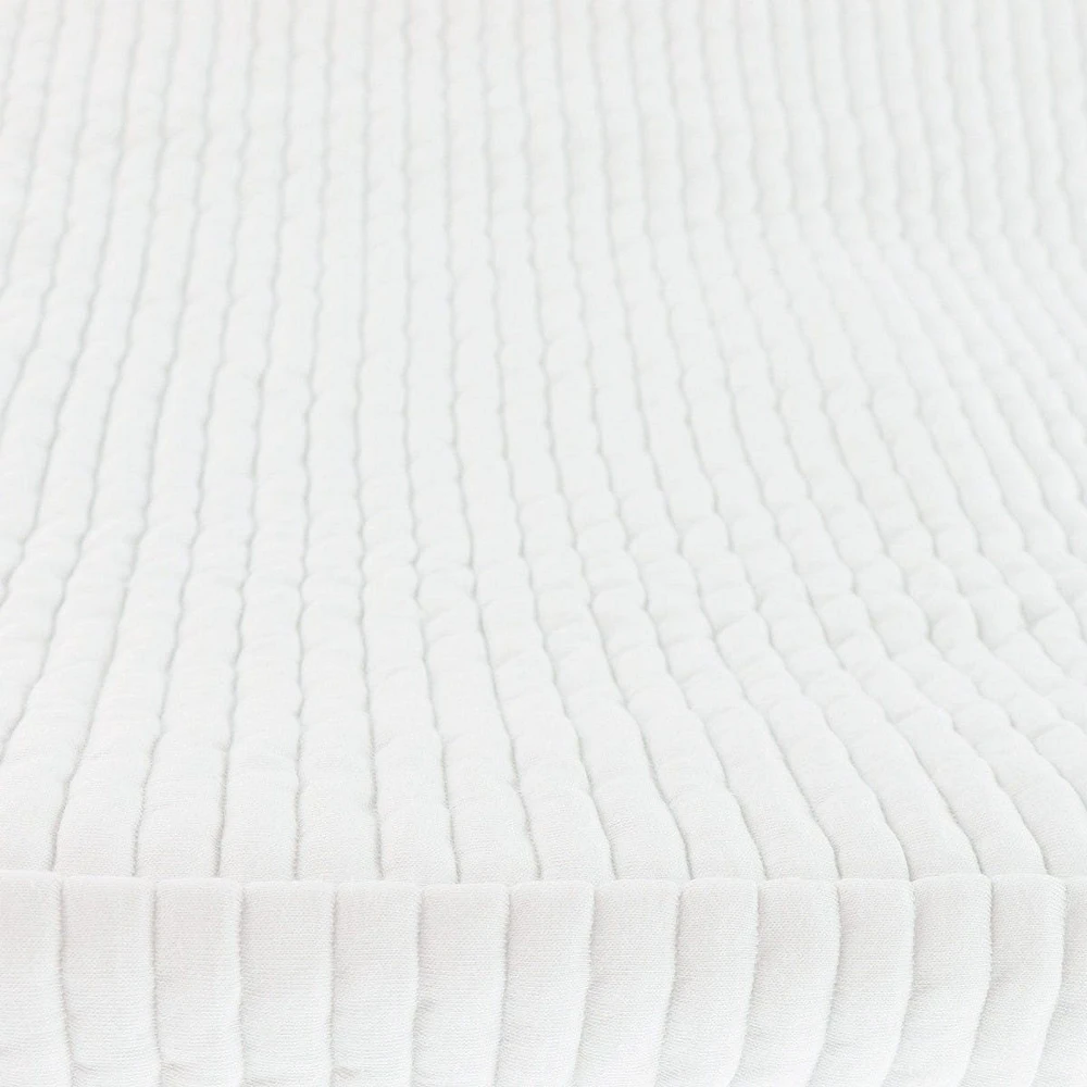 Ribbed Crib Sheet -Ivory 