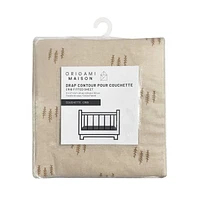 Flannel Crib Fitted Sheet - Pines