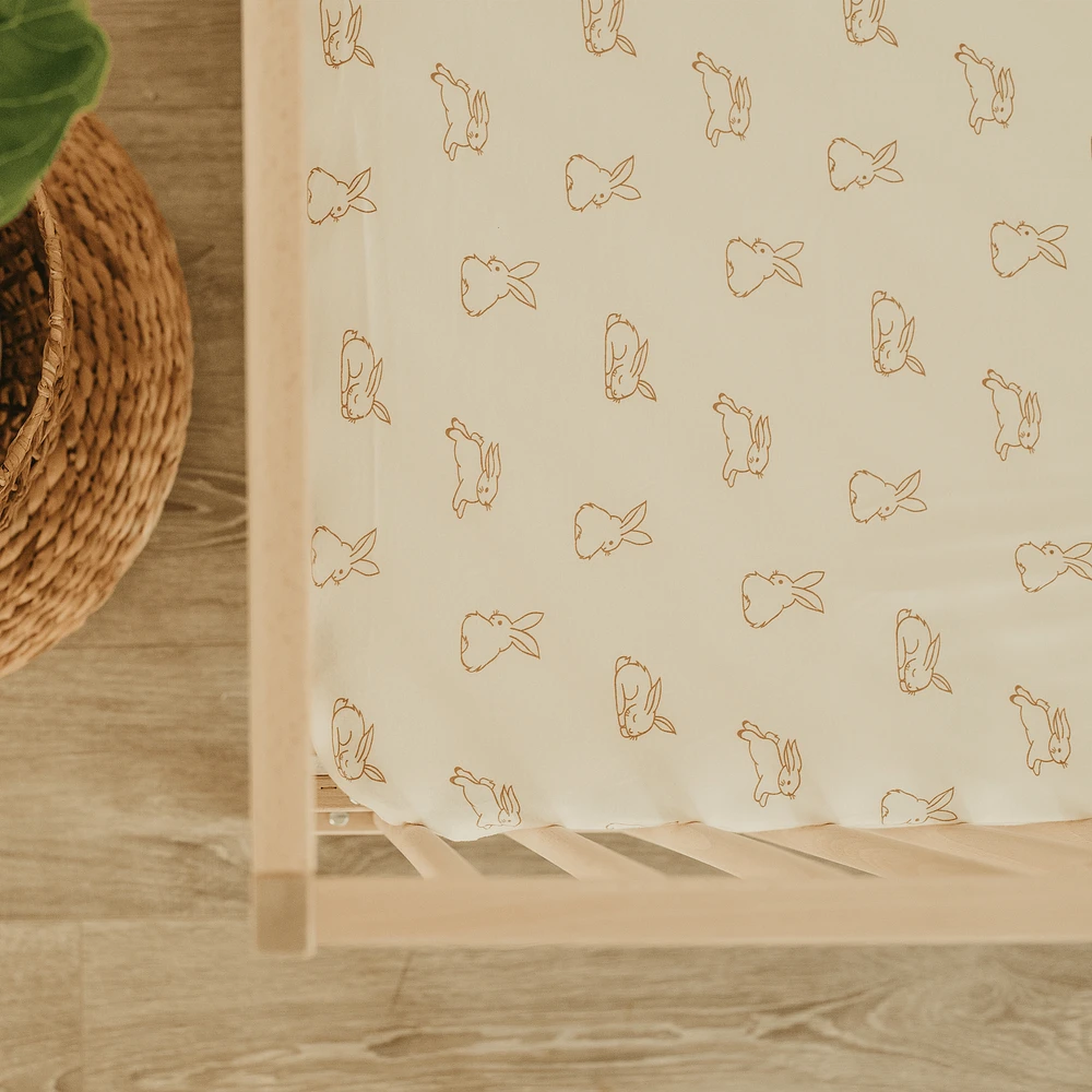 Drap Contour pour Lit de Bébé - Jolis Lapins