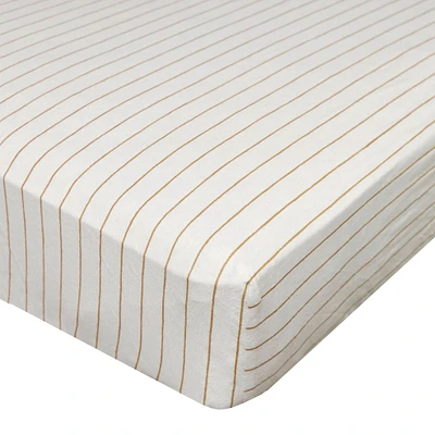 Drap Contour pour Lit de Bébé - Rayures Brunes