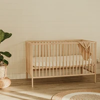 Drap Contour pour Lit de Bébé - Rayures Brunes