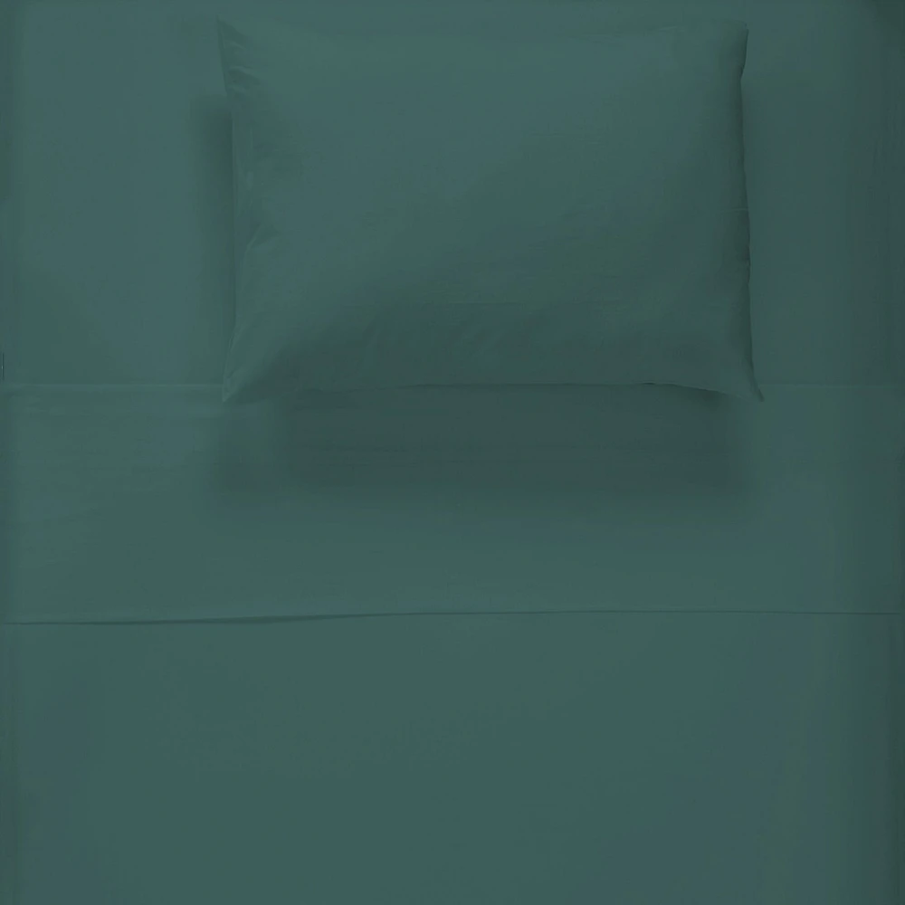 Ensemble Draps Flanelle Lit Double - Vert