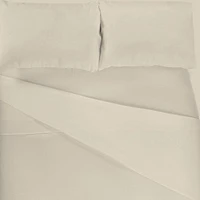 Ensemble Draps Flanelle Lit Simple - Avoine