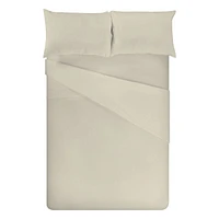 Ensemble Draps Flanelle Lit Simple - Avoine