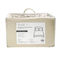 Ensemble Draps Flanelle Lit Double