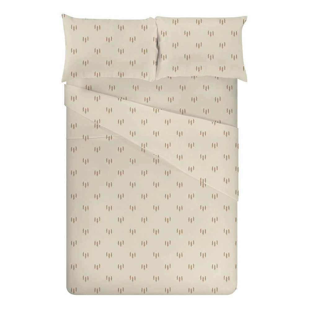 Flannel Double Sheet Set - Pines