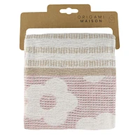 Couverture Jacquard Fleurs Rose