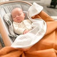 Reversible Muslin Waffle Blanket