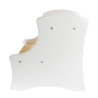 Marche-pied en Bois - Blanc Naturel