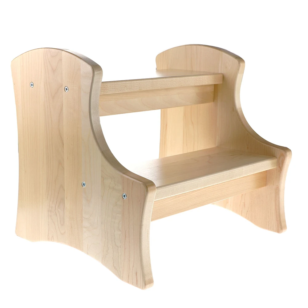 Double-up Step Wood Stool - Natural