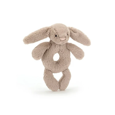 Bashful Beige Bunny Ring Rattle