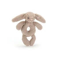 Bashful Beige Bunny Ring Rattle