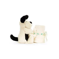 Bashful Black & Cream Puppy Soother