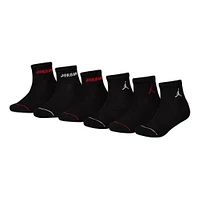 Jordan Ankle Socks 6pck 3j-7j