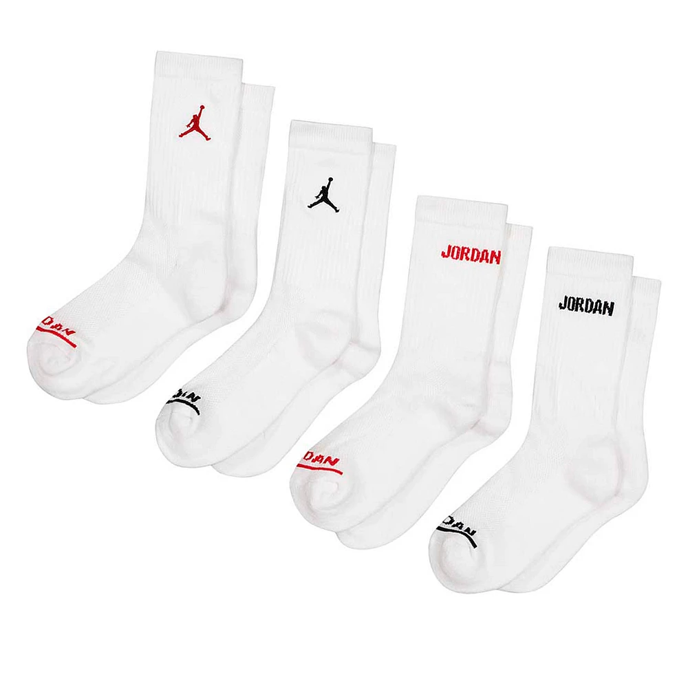 Bas Jordan Paquet de 6 Crew Pointures 3-7J