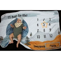 Baby Monthly Milestone Blanket - Et Hop La Vie!