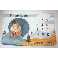 Baby Monthly Milestone Blanket - Et Hop La Vie!