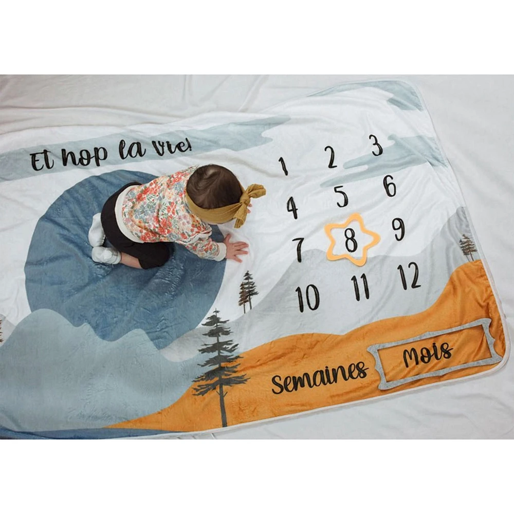 Baby Monthly Milestone Blanket - Et Hop La Vie!